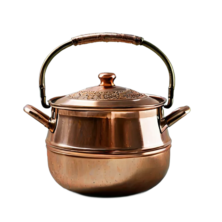 遺物 儀式と日常の工芸品 アラブの銅製調理鍋 透過 PNG 画像 フリー素材 #32536