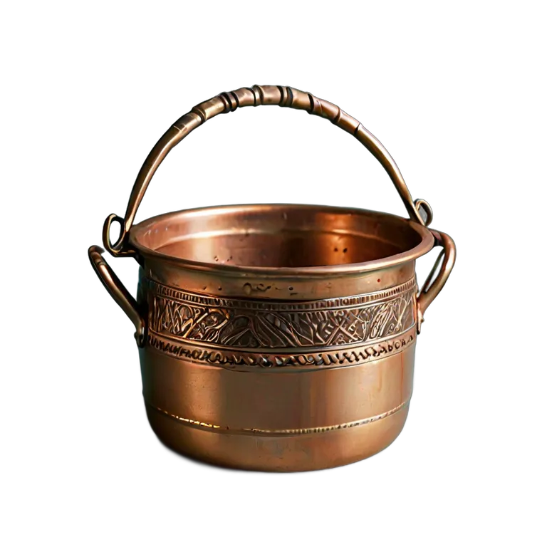 遺物 儀式と日常の工芸品 アラブの銅製調理鍋 透過 PNG 画像 フリー素材 #32537