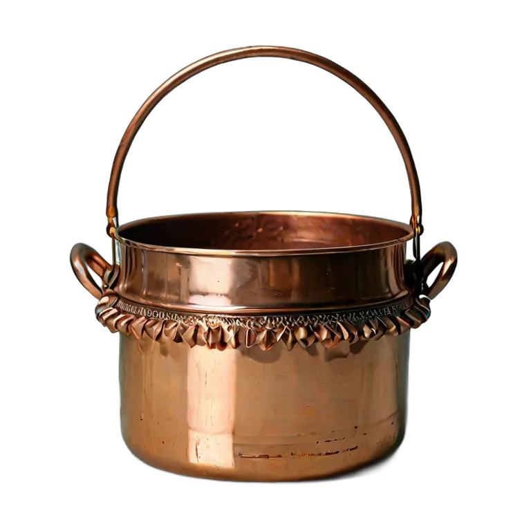 遺物 儀式と日常の工芸品 アラブの銅製調理鍋 透過 PNG 画像 フリー素材 #32538