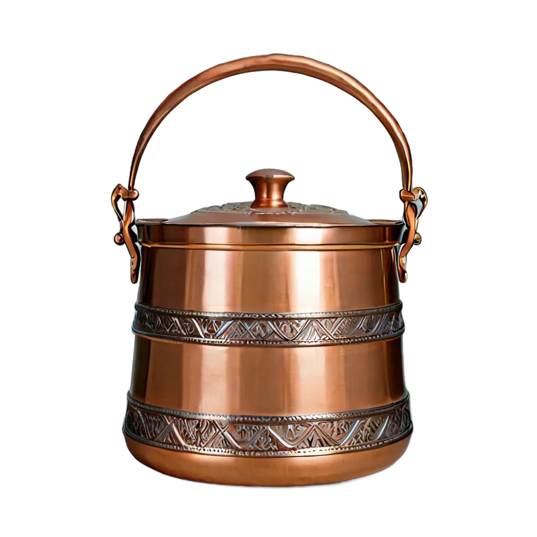 遺物 儀式と日常の工芸品 アラブの銅製調理鍋 透過 PNG 画像 フリー素材 #32539