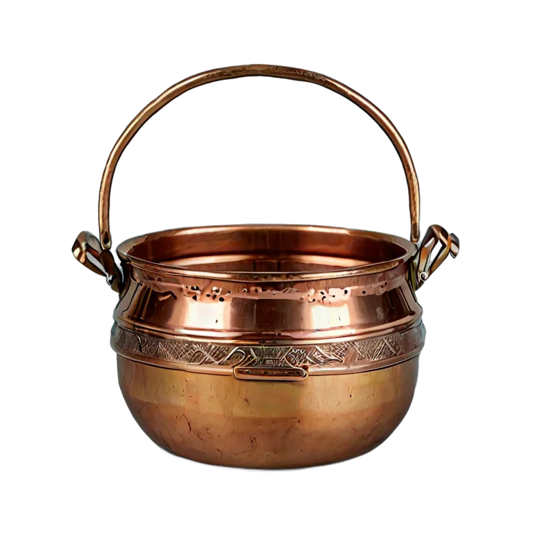 遺物 儀式と日常の工芸品 アラブの銅製調理鍋 透過 PNG 画像 フリー素材 #32542