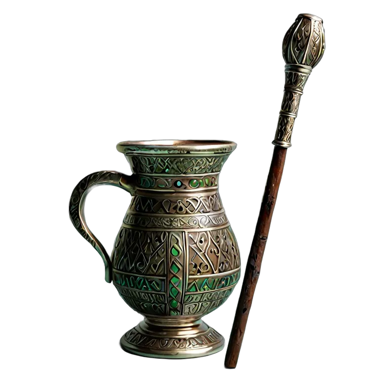 遺物 儀式と日常の工芸品 アラブコールポットアンドスティック 透過 PNG 画像 フリー素材 #32532