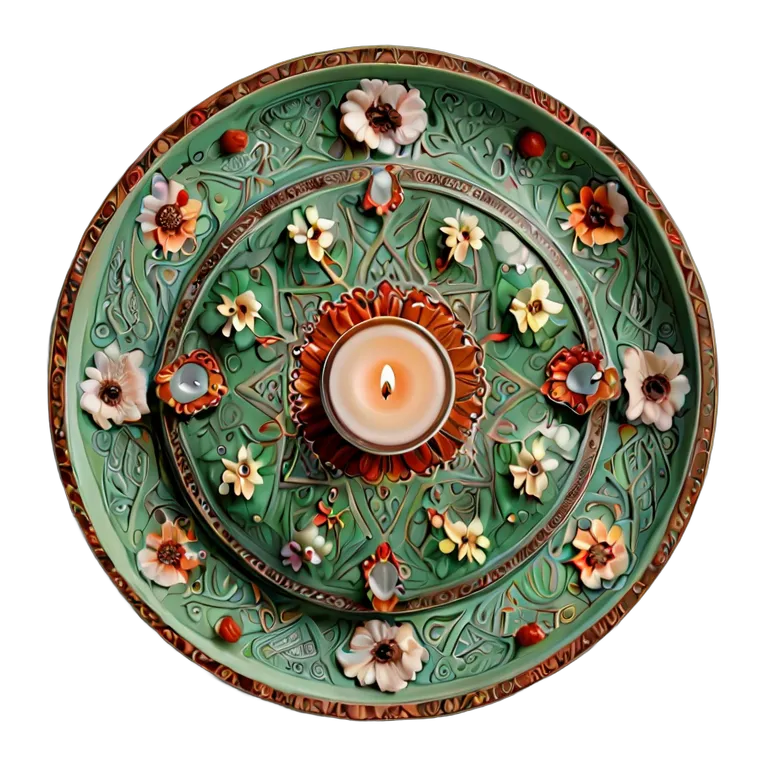 遺物 儀式と日常の工芸品 アラブのウェディングヘナプレート 透過 PNG 画像 フリー素材 #32565