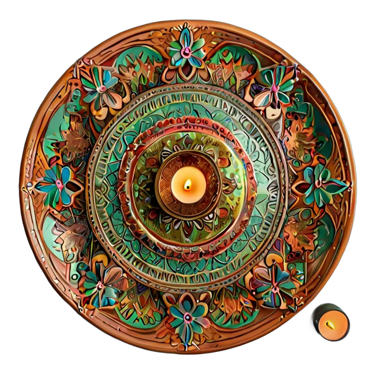 遺物 儀式と日常の工芸品 アラブのウェディングヘナプレート 透過 PNG 画像 フリー素材 #32566