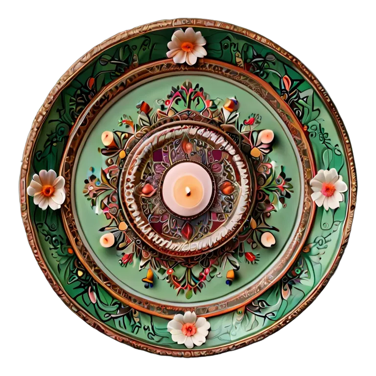 遺物 儀式と日常の工芸品 アラブのウェディングヘナプレート 透過 PNG 画像 フリー素材 #32570