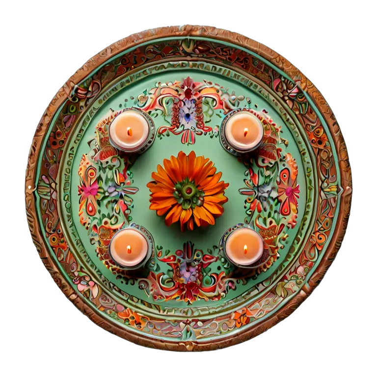 遺物 儀式と日常の工芸品 アラブのウェディングヘナプレート 透過 PNG 画像 フリー素材 #32572