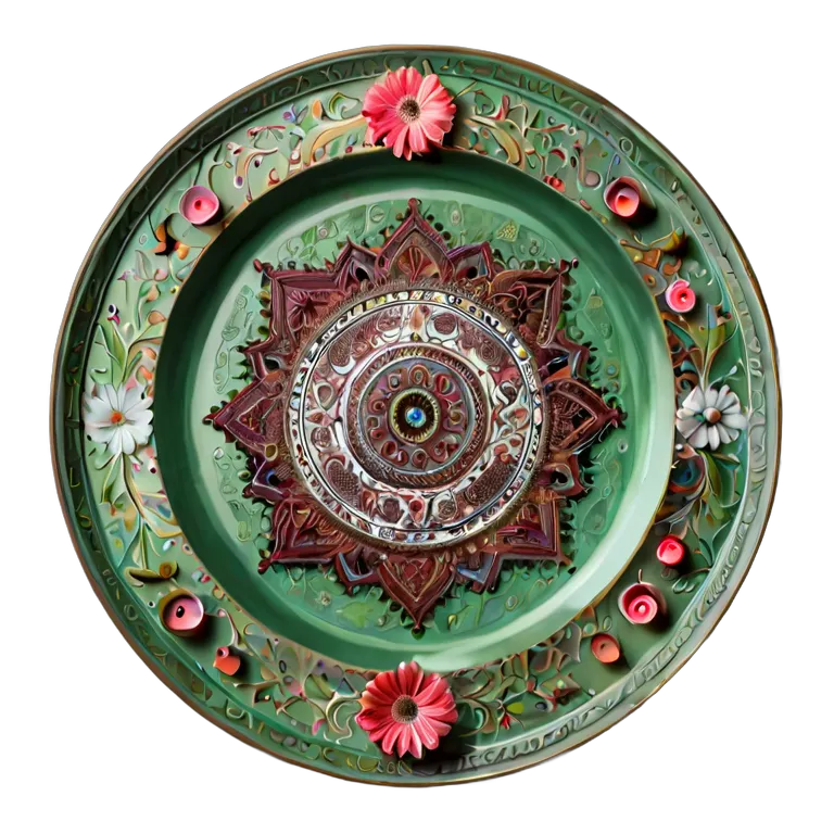 遺物 儀式と日常の工芸品 アラブのウェディングヘナプレート 透過 PNG 画像 フリー素材 #32573