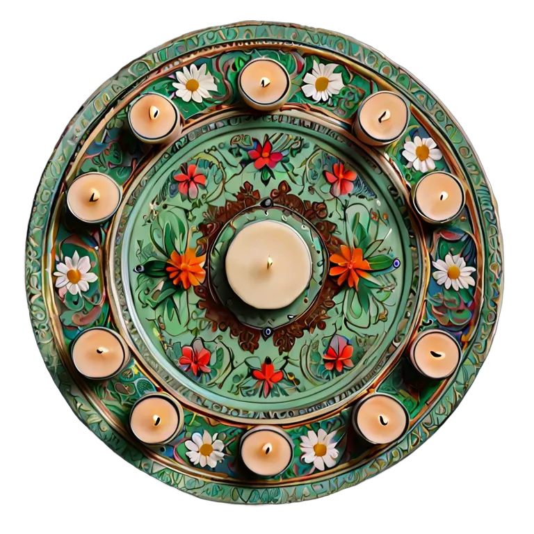 遺物 儀式と日常の工芸品 アラブのウェディングヘナプレート 透過 PNG 画像 フリー素材 #32577