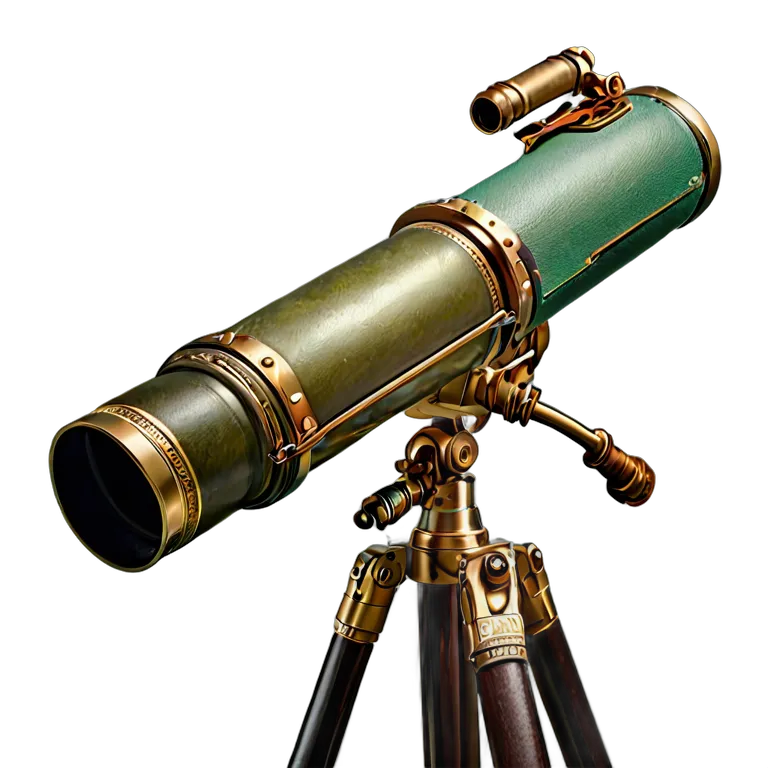 遺物 儀式と日常の工芸品 英国のアンティーク望遠鏡 透過 PNG 画像 フリー素材 #32556