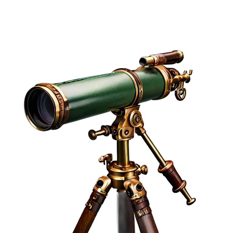 遺物 儀式と日常の工芸品 英国のアンティーク望遠鏡 透過 PNG 画像 フリー素材 #32557