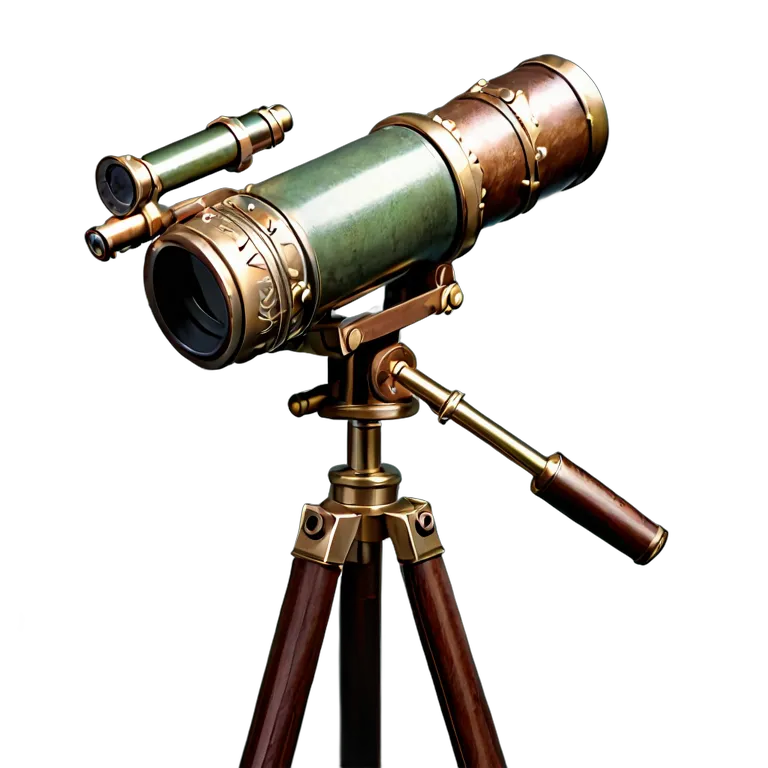 遺物 儀式と日常の工芸品 英国のアンティーク望遠鏡 透過 PNG 画像 フリー素材 #32558