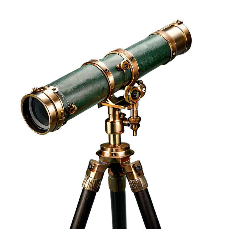遺物 儀式と日常の工芸品 英国のアンティーク望遠鏡 透過 PNG 画像 フリー素材 #32559