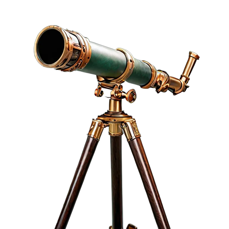 遺物 儀式と日常の工芸品 英国のアンティーク望遠鏡 透過 PNG 画像 フリー素材 #32562