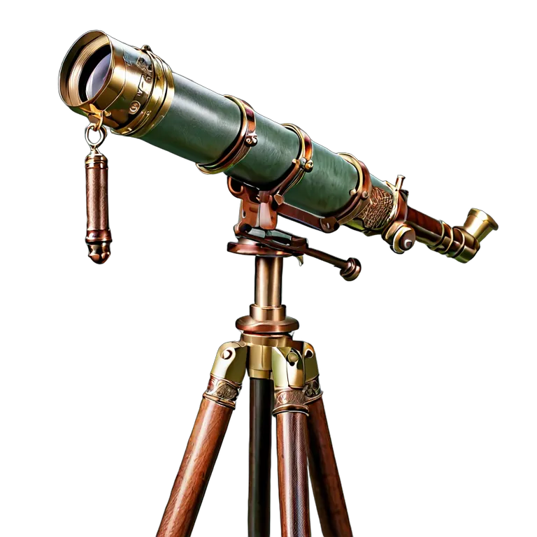 遺物 儀式と日常の工芸品 英国のアンティーク望遠鏡 透過 PNG 画像 フリー素材 #32564