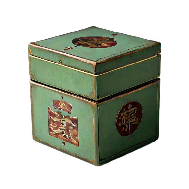 遺物 儀式と日常の工芸品 日本の茶箱 透過 PNG 画像 フリー素材 #32544