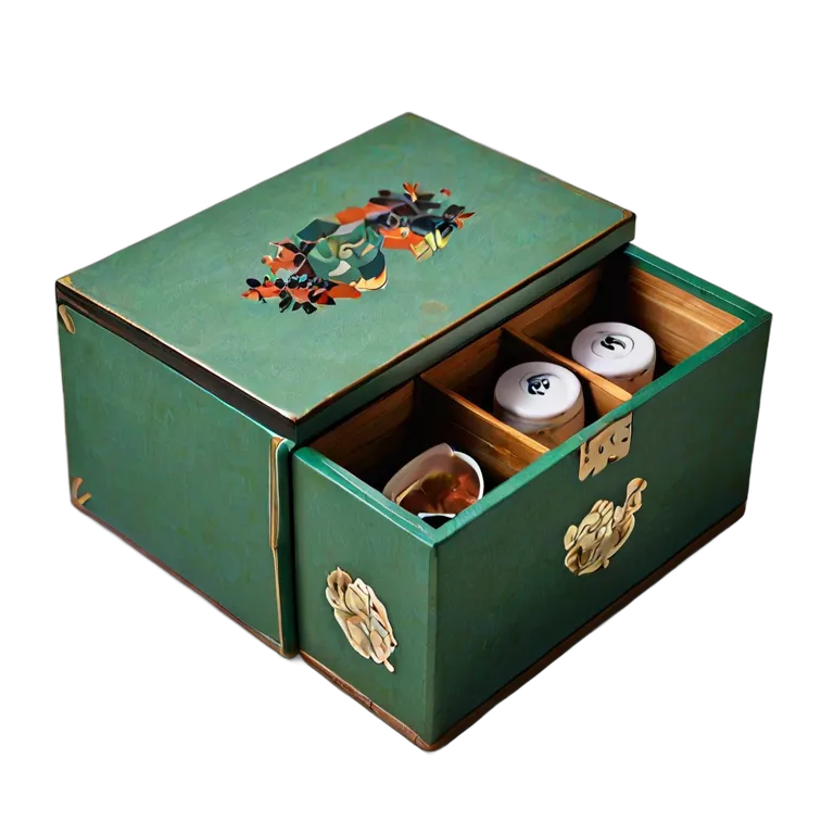 遺物 儀式と日常の工芸品 日本の茶箱 透過 PNG 画像 フリー素材 #32547