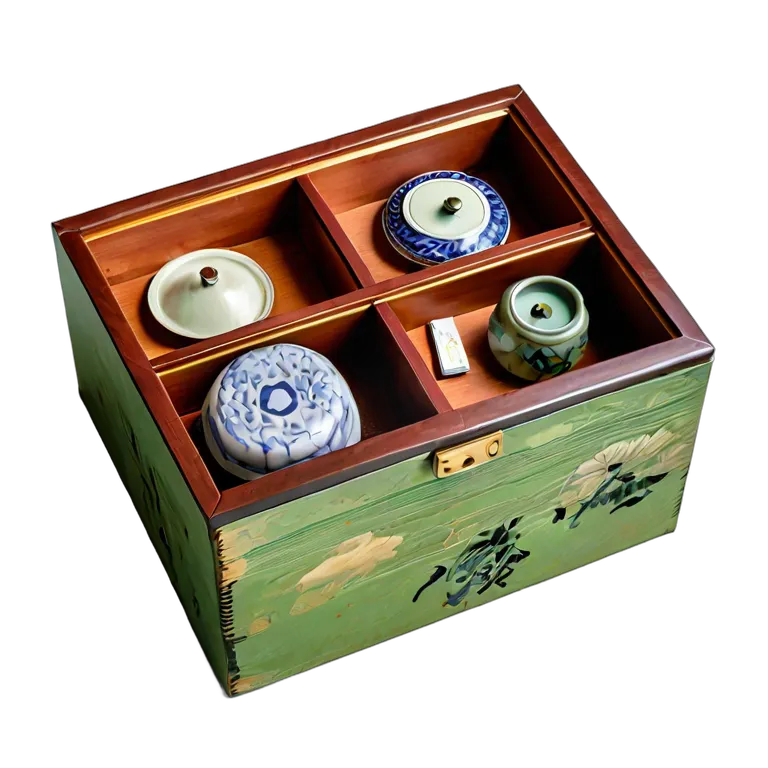 遺物 儀式と日常の工芸品 日本の茶箱 透過 PNG 画像 フリー素材 #32548