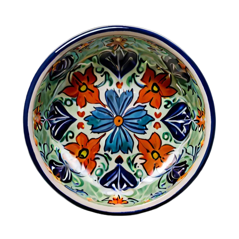 遺物 儀式と日常の工芸品 スペイン産タラベラ石鹸皿 透過 PNG 画像 フリー素材 #32578