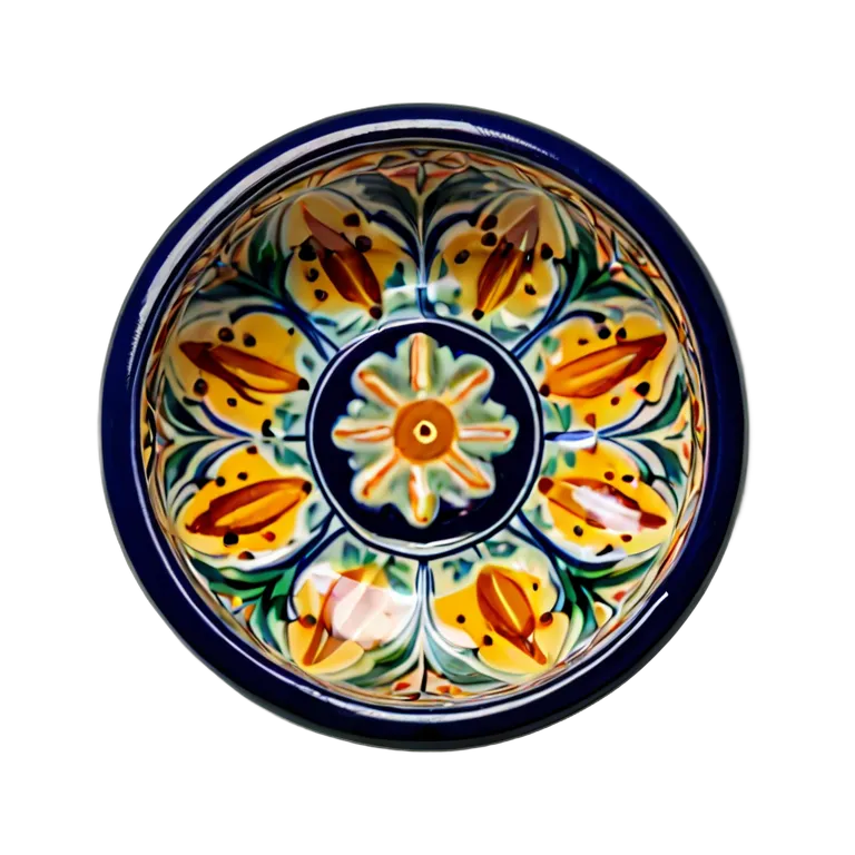 遺物 儀式と日常の工芸品 スペイン産タラベラ石鹸皿 透過 PNG 画像 フリー素材 #32579