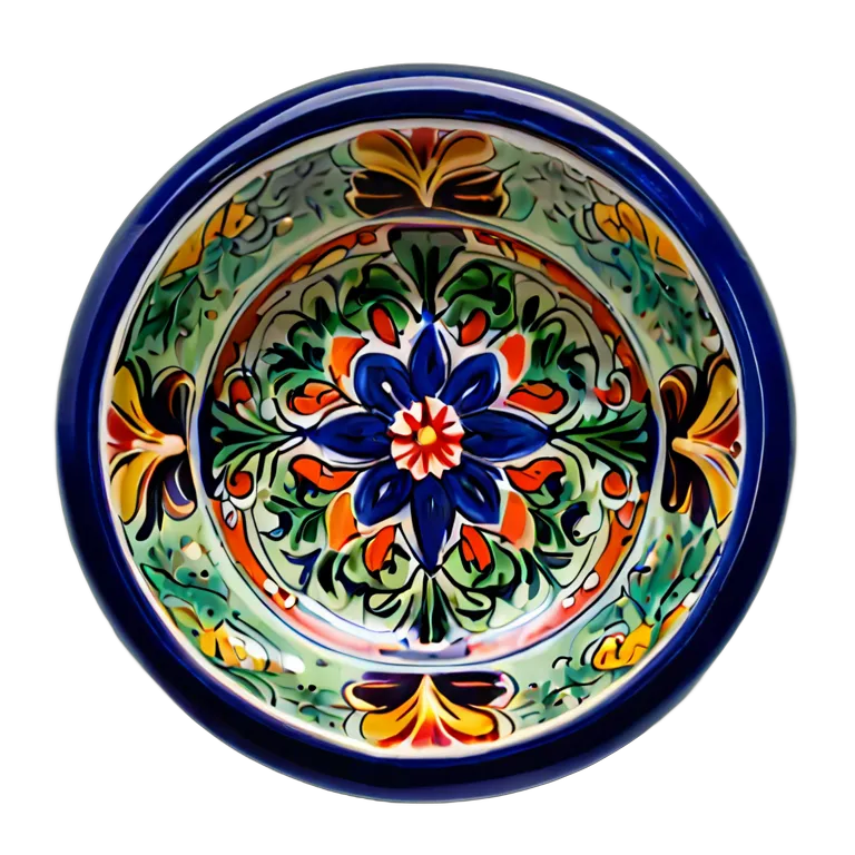 遺物 儀式と日常の工芸品 スペイン産タラベラ石鹸皿 透過 PNG 画像 フリー素材 #32580