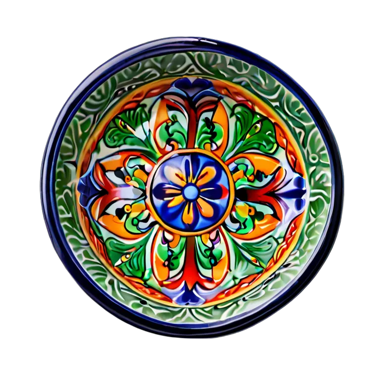 遺物 儀式と日常の工芸品 スペイン産タラベラ石鹸皿 透過 PNG 画像 フリー素材 #32588