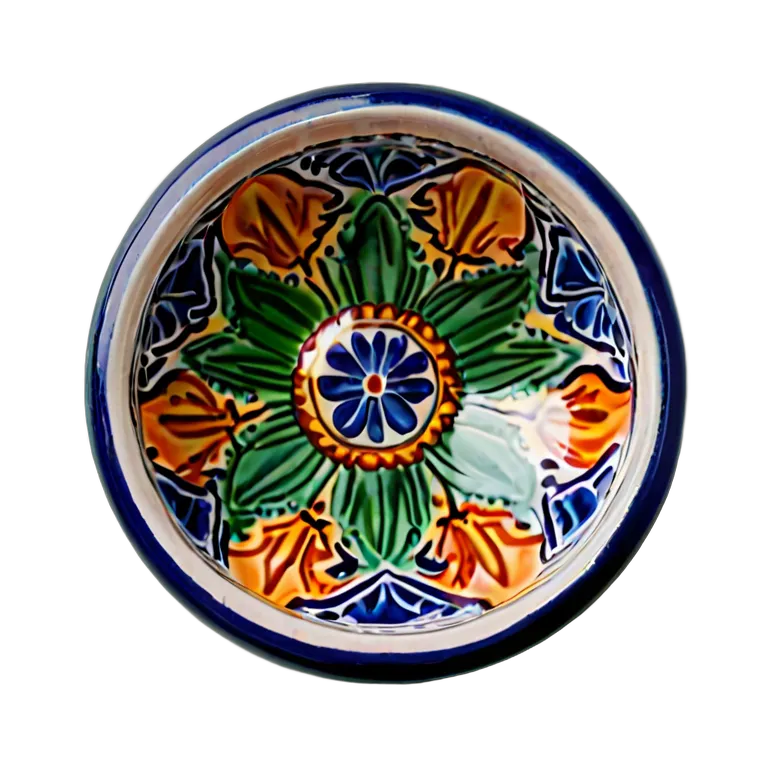 遺物 儀式と日常の工芸品 スペイン産タラベラ石鹸皿 透過 PNG 画像 フリー素材 #32590