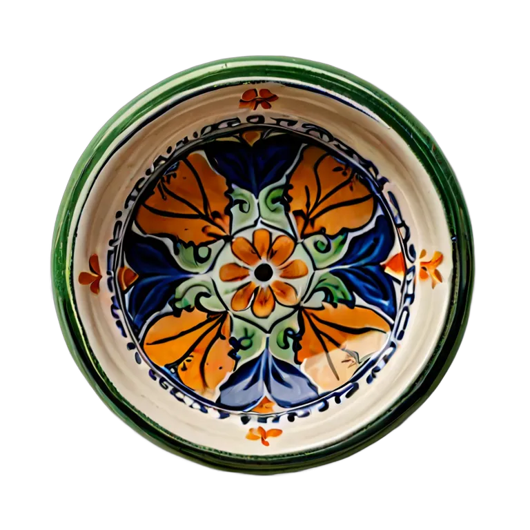 遺物 儀式と日常の工芸品 スペイン産タラベラ石鹸皿 透過 PNG 画像 フリー素材 #32591