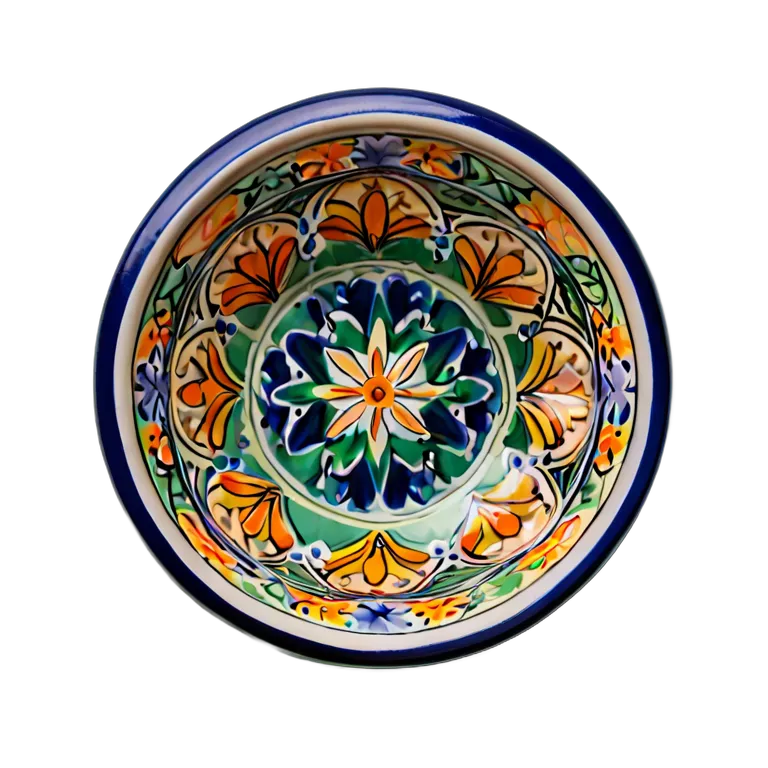 遺物 儀式と日常の工芸品 スペイン産タラベラ石鹸皿 透過 PNG 画像 フリー素材 #32592