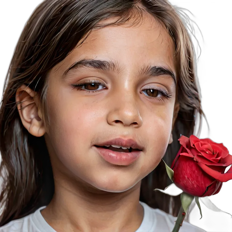 人間 幸せ 喜びの表情をしたアラブの少女 透過 PNG 画像 フリー素材 #38239