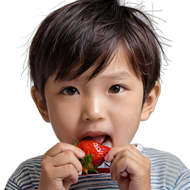 人間 幸せ 喜びの表情をした日本の男の子 透過 PNG 画像 フリー素材 #38267