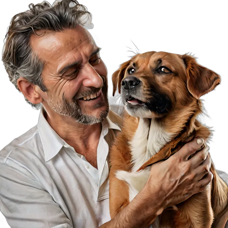 人間 幸せ 満足そうで幸せそうな中年スペイン人男性 透過 PNG 画像 フリー素材 #38269