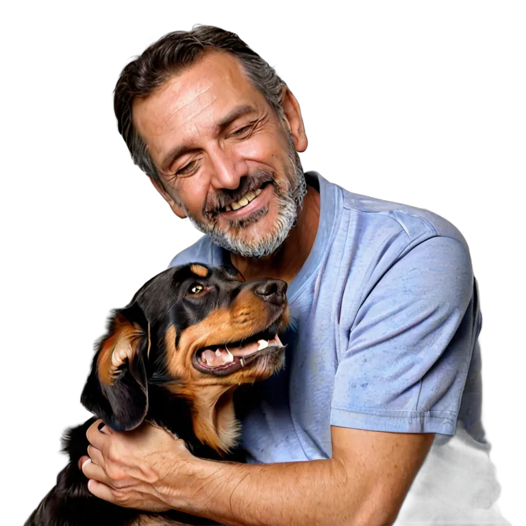 人間 幸せ 満足そうで幸せそうな中年スペイン人男性 透過 PNG 画像 フリー素材 #38271