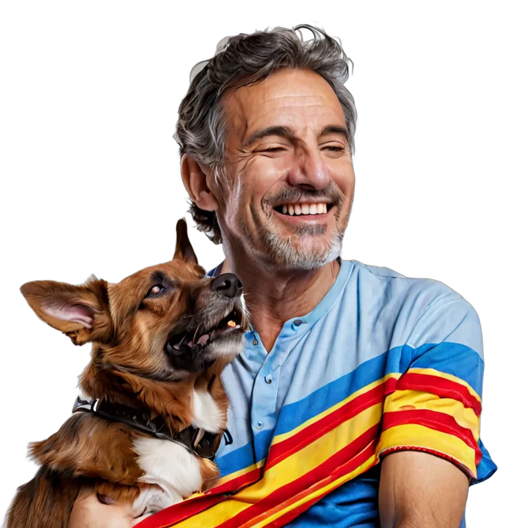 人間 幸せ 満足そうで幸せそうな中年スペイン人男性 透過 PNG 画像 フリー素材 #38274