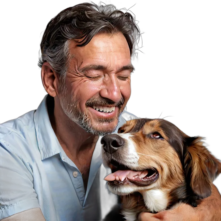 人間 幸せ 満足そうで幸せそうな中年スペイン人男性 透過 PNG 画像 フリー素材 #38276