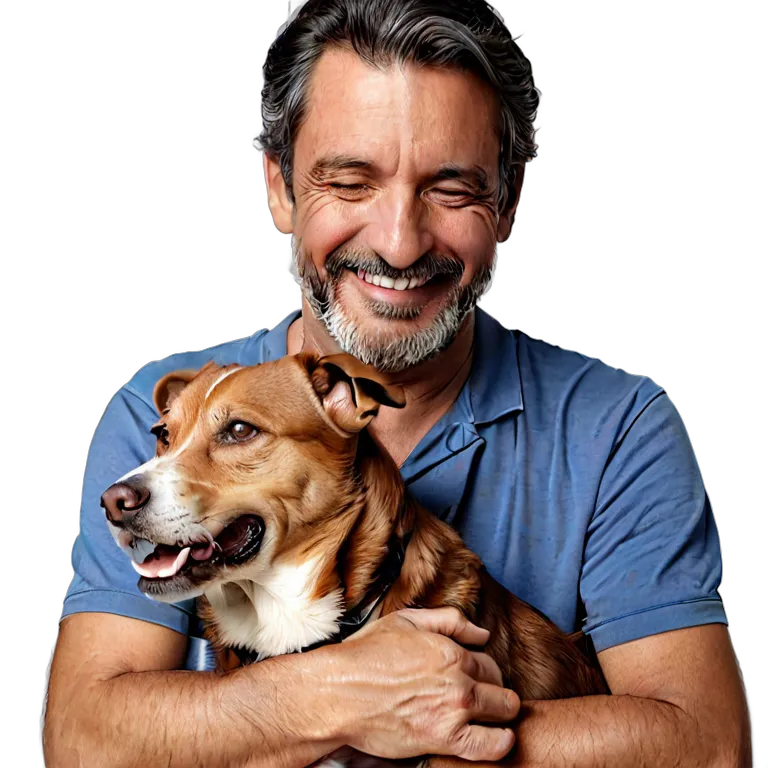 人間 幸せ 満足そうで幸せそうな中年スペイン人男性 透過 PNG 画像 フリー素材 #38280