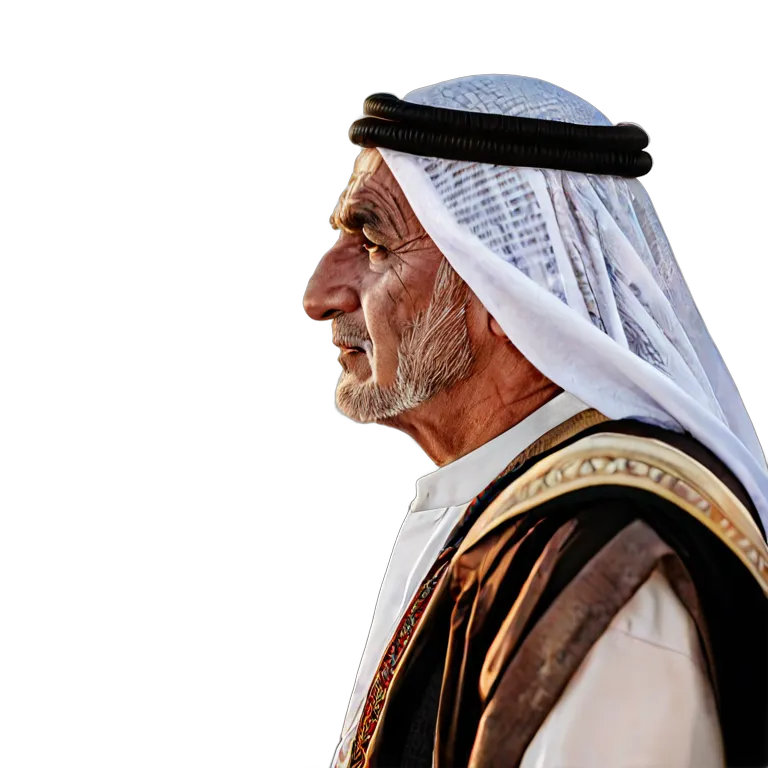 人間 幸せ シニアアラブ人男性風コンテンツ 透過 PNG 画像 フリー素材 #38262