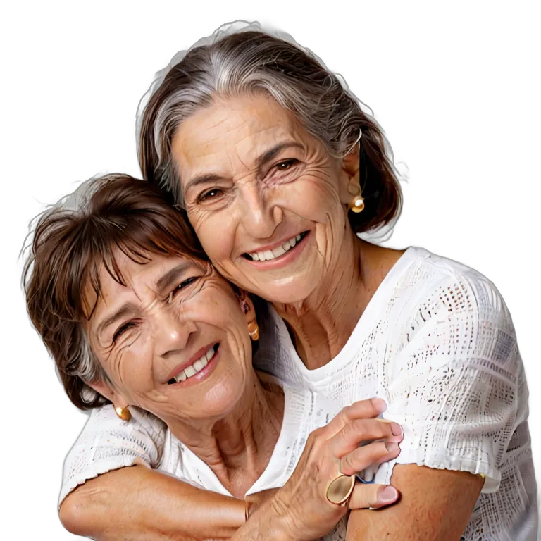 人間 幸せ 穏やかで喜びに満ちた笑顔のスペイン人年配女性 透過 PNG 画像 フリー素材 #38229