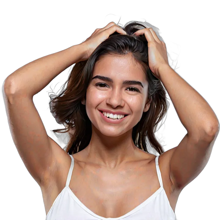 人間 喜び カメラに向かって微笑む若いヒスパニック系女性 透過 PNG 画像 フリー素材 #36926