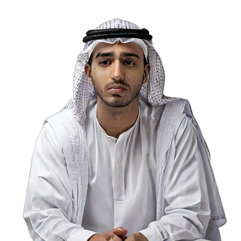 人間 悲しみ 悲しそうに一人で座っているアラブの若者 透過 PNG 画像 フリー素材 #37869