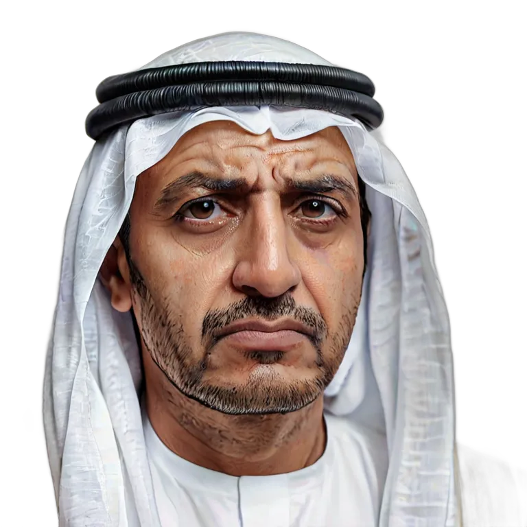 人間 悲しみ 悲しそうに目をそらす中年のアラブ人男性 透過 PNG 画像 フリー素材 #37890