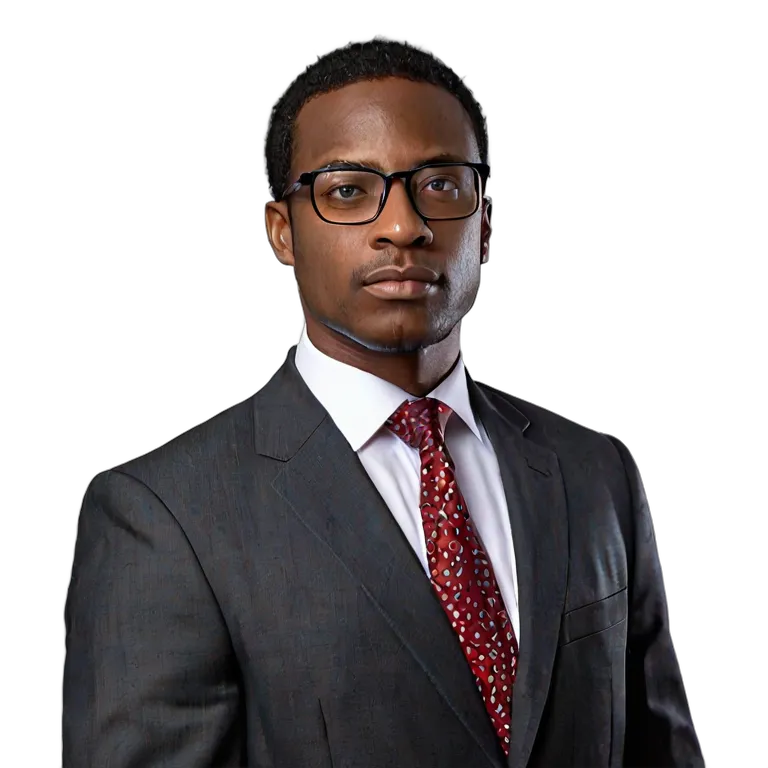 人間 仕事 アフリカ系アメリカ人男性弁護士 透過 PNG 画像 フリー素材 #39902