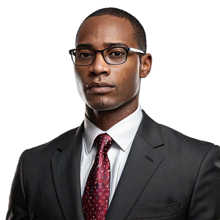 人間 仕事 アフリカ系アメリカ人男性弁護士 透過 PNG 画像 フリー素材 #39903