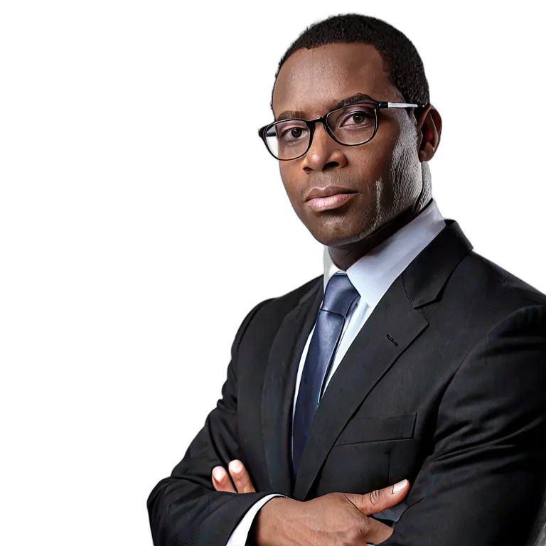 人間 仕事 アフリカ系アメリカ人男性弁護士 透過 PNG 画像 フリー素材 #39905