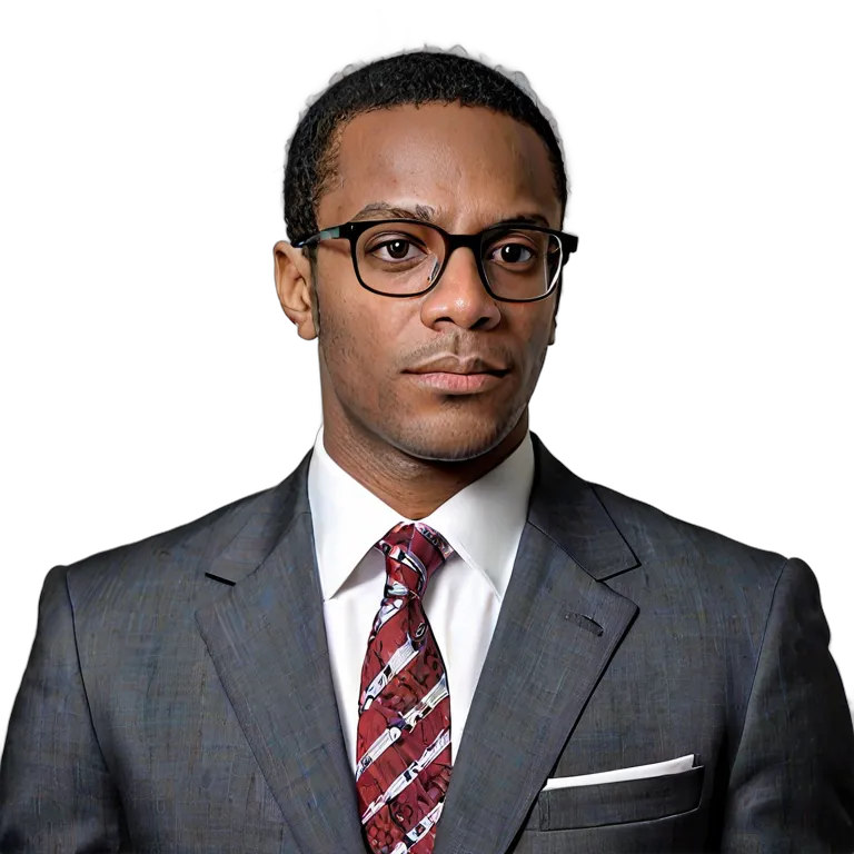 人間 仕事 アフリカ系アメリカ人男性弁護士 透過 PNG 画像 フリー素材 #39906