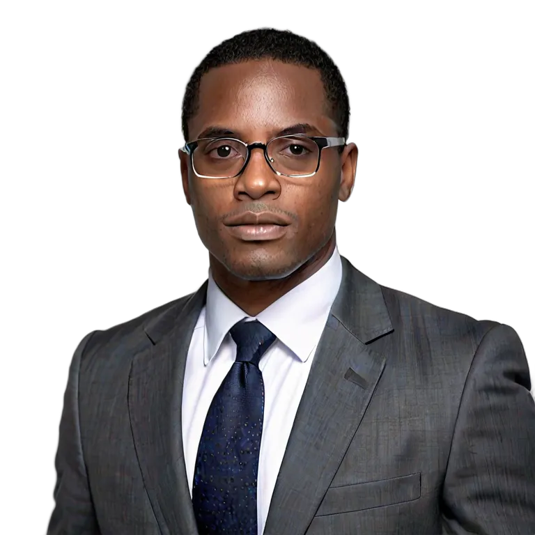 人間 仕事 アフリカ系アメリカ人男性弁護士 透過 PNG 画像 フリー素材 #39912