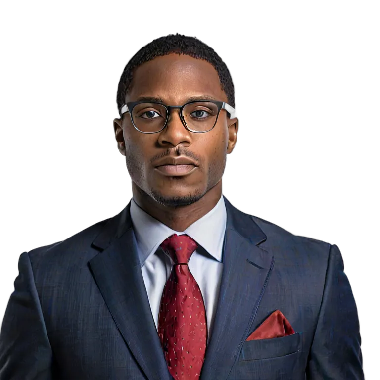 人間 仕事 アフリカ系アメリカ人男性弁護士 透過 PNG 画像 フリー素材 #39915