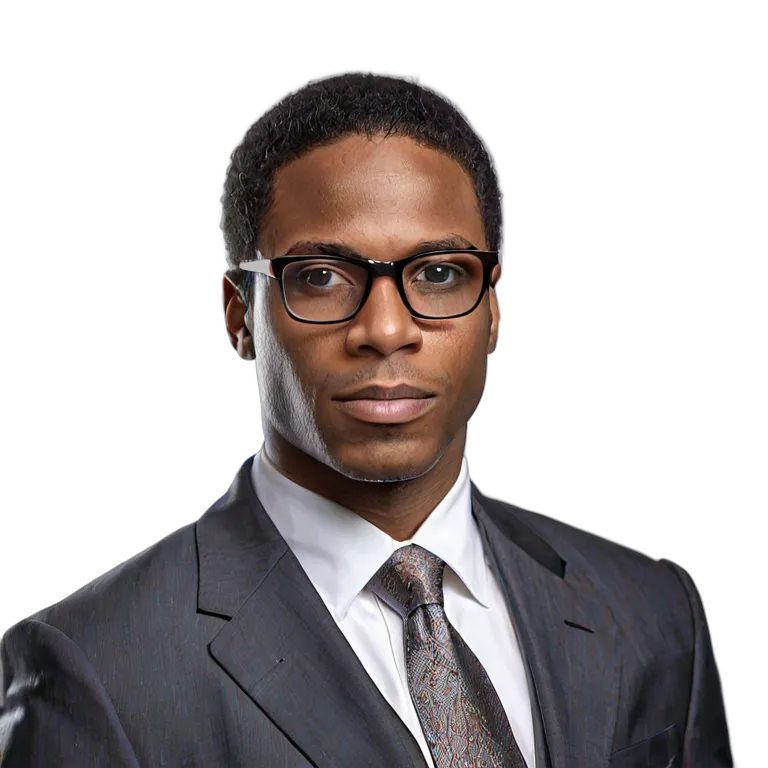 人間 仕事 アフリカ系アメリカ人男性弁護士 透過 PNG 画像 フリー素材 #39916