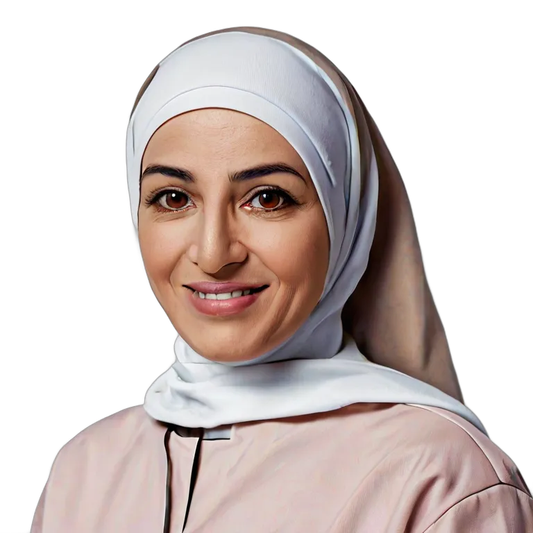 人間 仕事 シニアアラブ人女性看護師 透過 PNG 画像 フリー素材 #39850