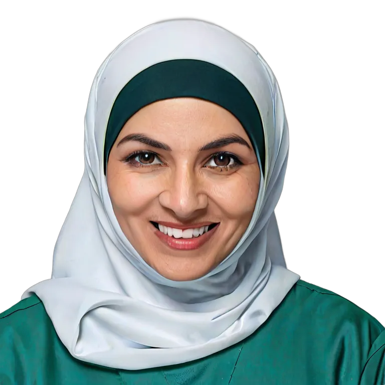 人間 仕事 シニアアラブ人女性看護師 透過 PNG 画像 フリー素材 #39852