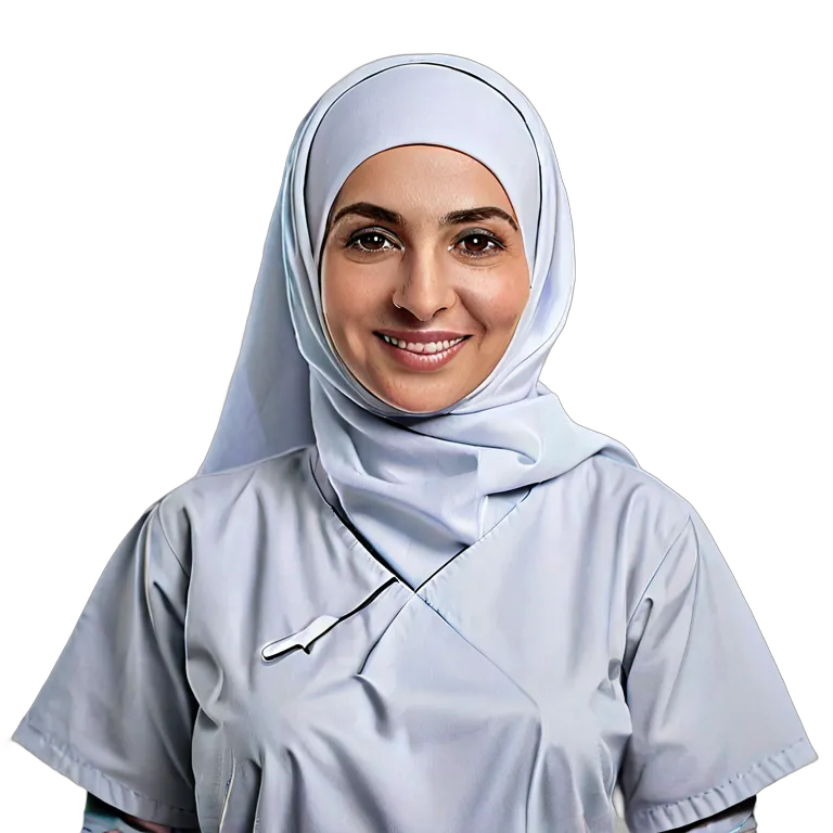 人間 仕事 シニアアラブ人女性看護師 透過 PNG 画像 フリー素材 #39854